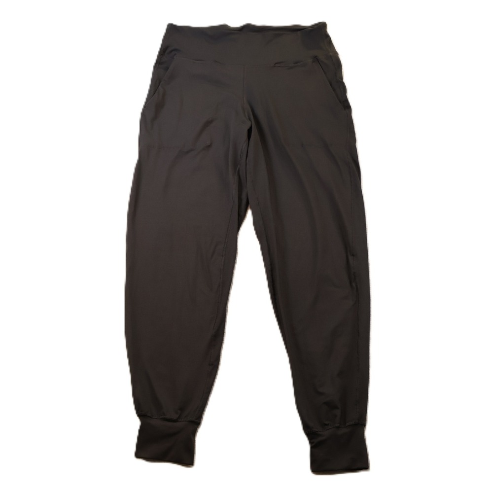 Leggings Depot Womens Large Black High Rise Stretch Joggers Active Pants Pockets